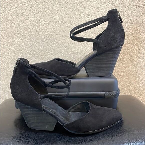 Eileen Fisher Tilda Stacked Heel Pumps Size 10 - Picture 1 of 7